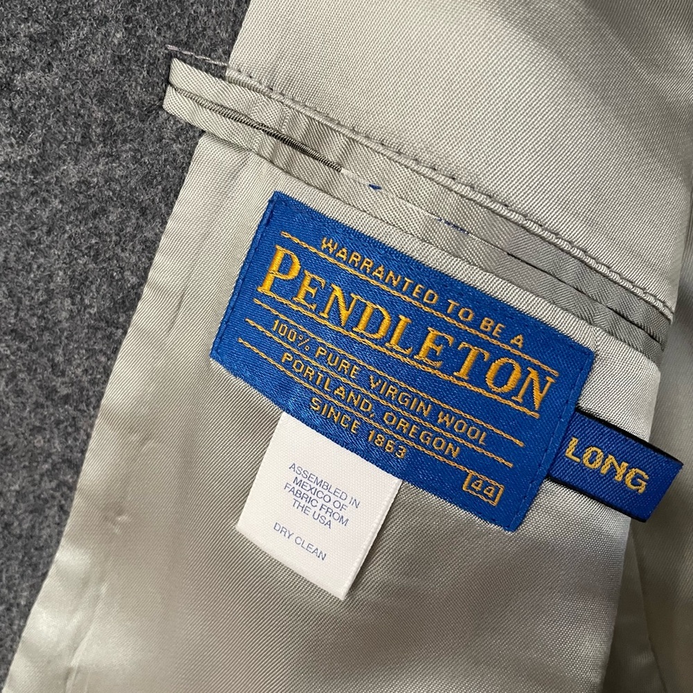 Pendleton Gray Wool Blazer - image 8